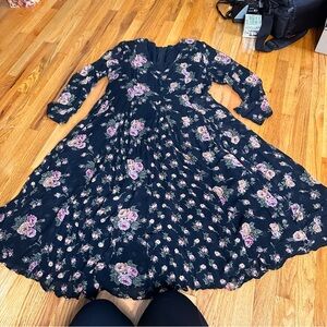 Vintage whimsigoth maxi dress